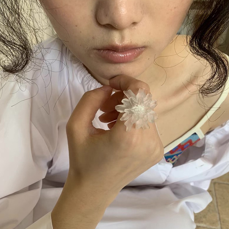 HUANZHI White Transparent Fros - Resin Art Ring recension och pris