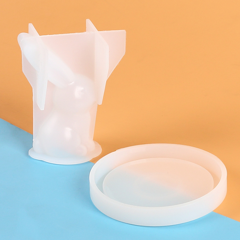 2Pcs 3D Bunny Ring Holder Sili - Resin Art Ring recension och pris