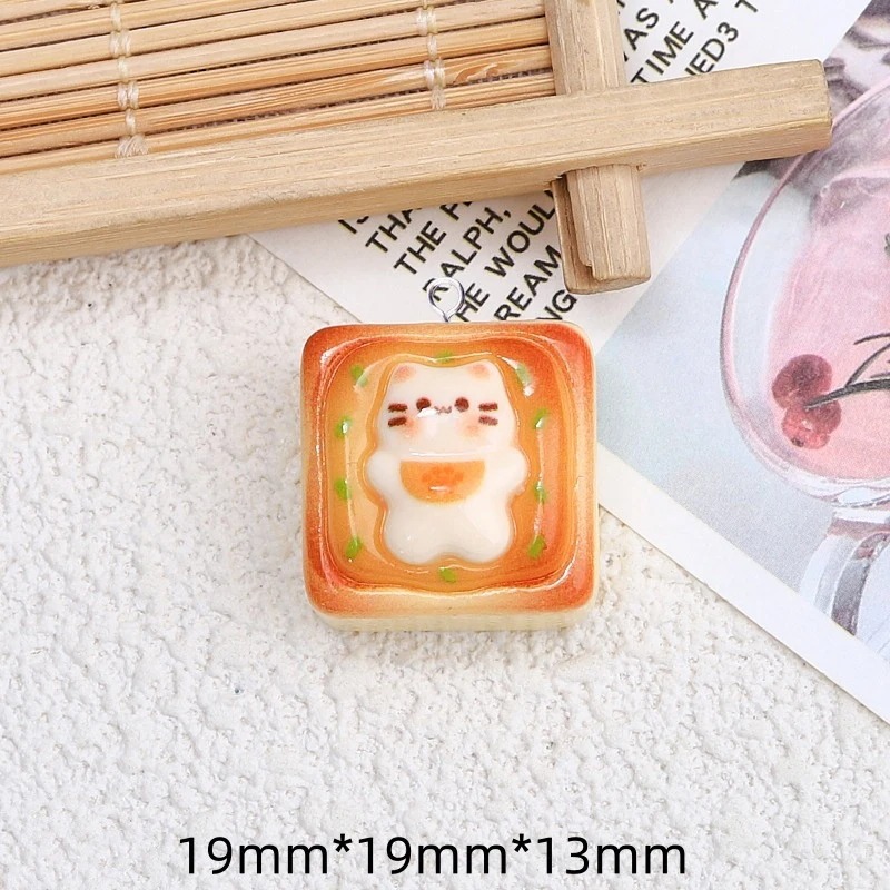 10Pcs Kawaii Cat Toast Bread R - Resin Art Essentials recension och pris