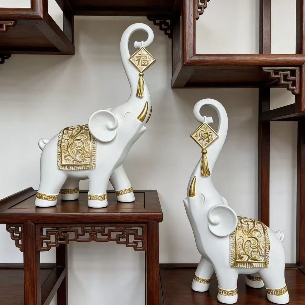 One Pair Chinese Style Lucky W - Resin Art Anniversary Gift recension och pris