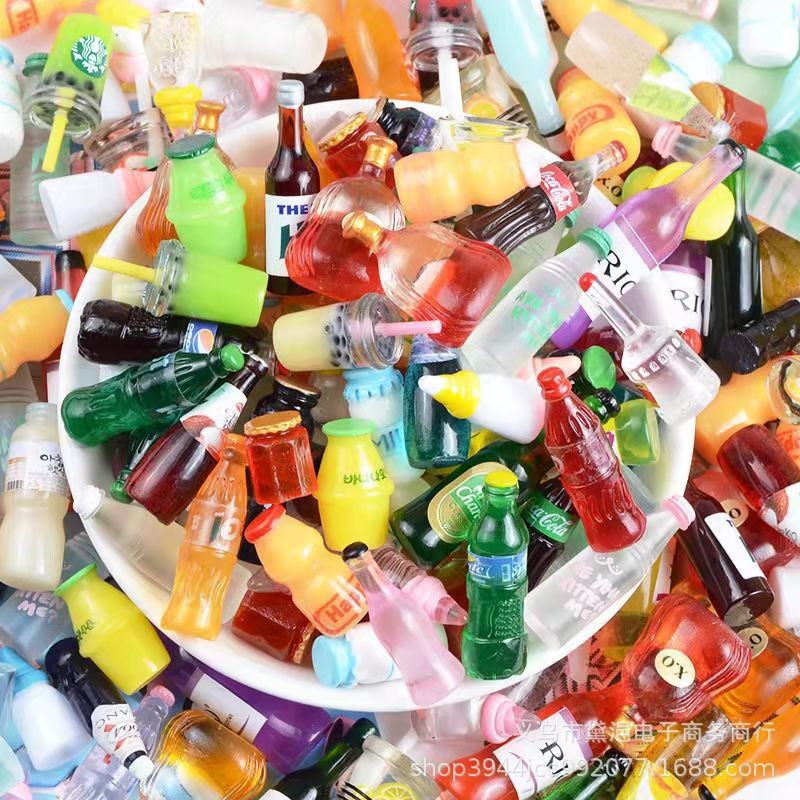 [20Pcs Random] Mini Wine Bever - Resin Art Bottle recension och pris