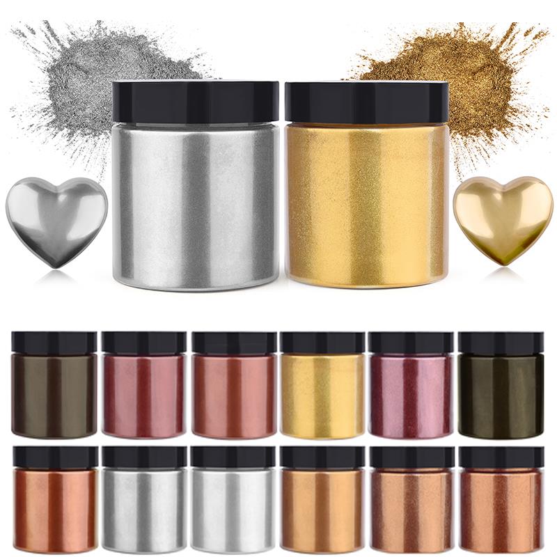 50g Shimmer Metallic Gold Silv - Resin Art Epoxy recension och pris