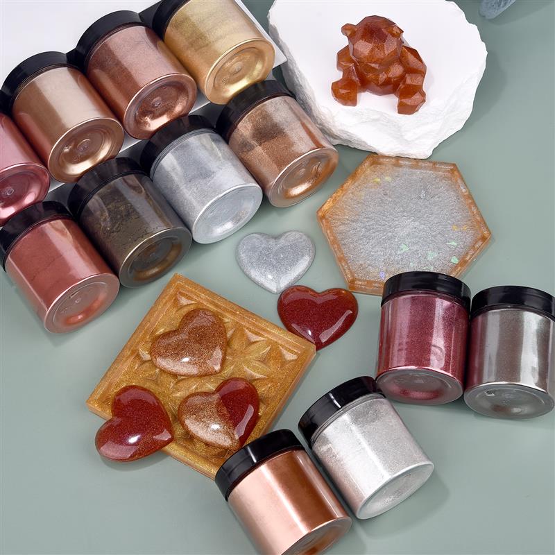 50g Shimmer Metallic Gold Silv - Resin Art Epoxy recension och pris
