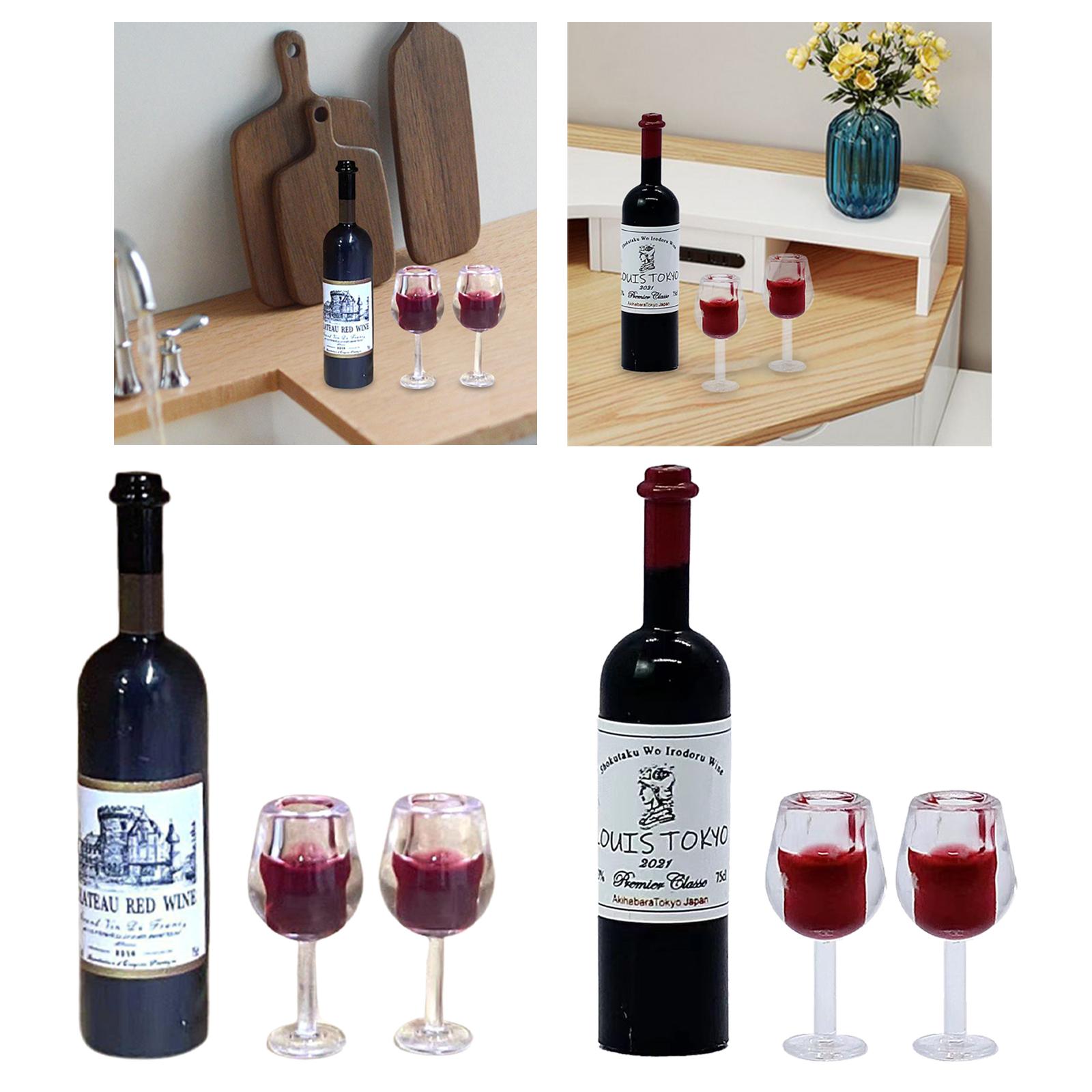 1/12 Scale Dollhouse Wine Bott - Resin Art Bottle recension och pris