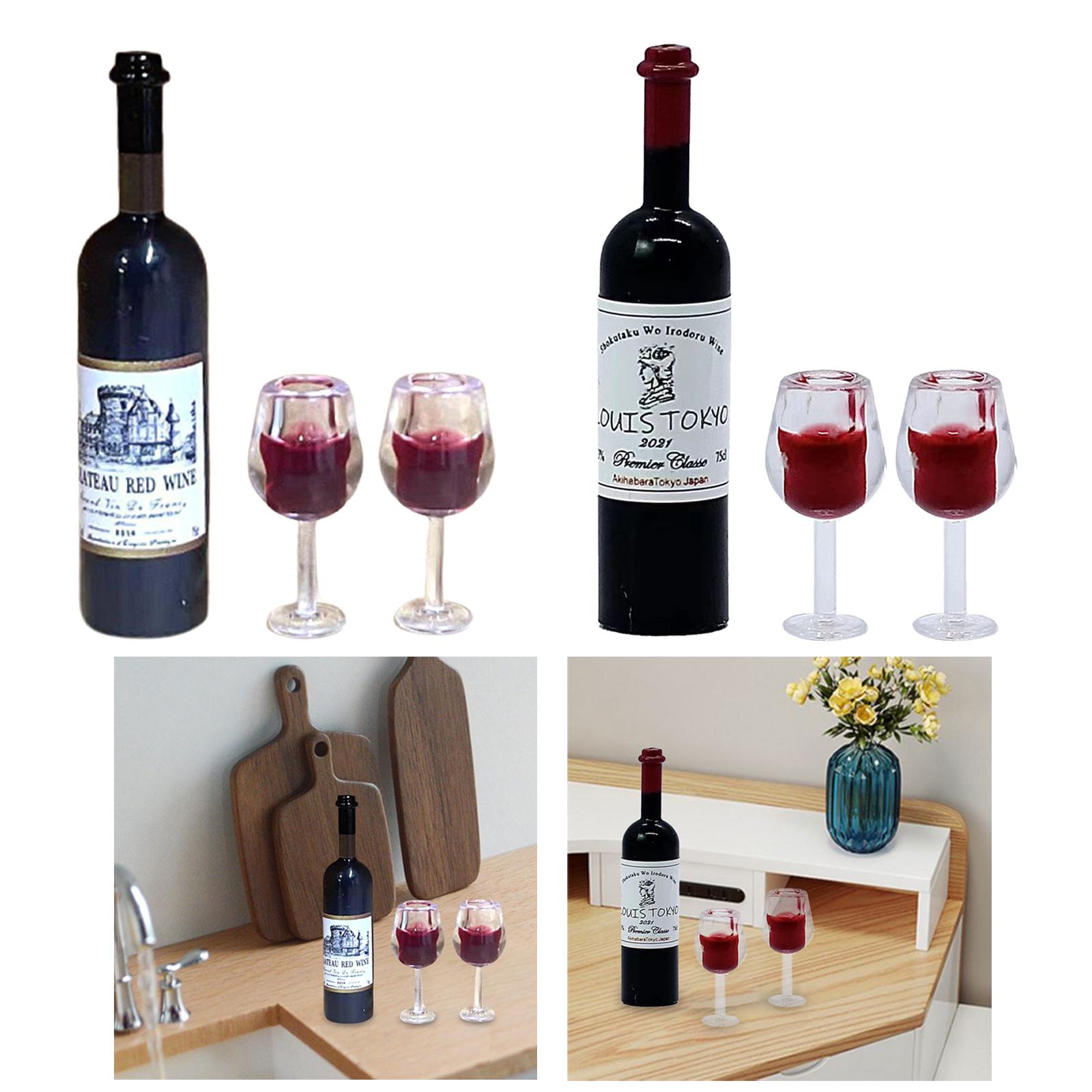 1/12 Scale Dollhouse Wine Bott - Resin Art Bottle recension och pris
