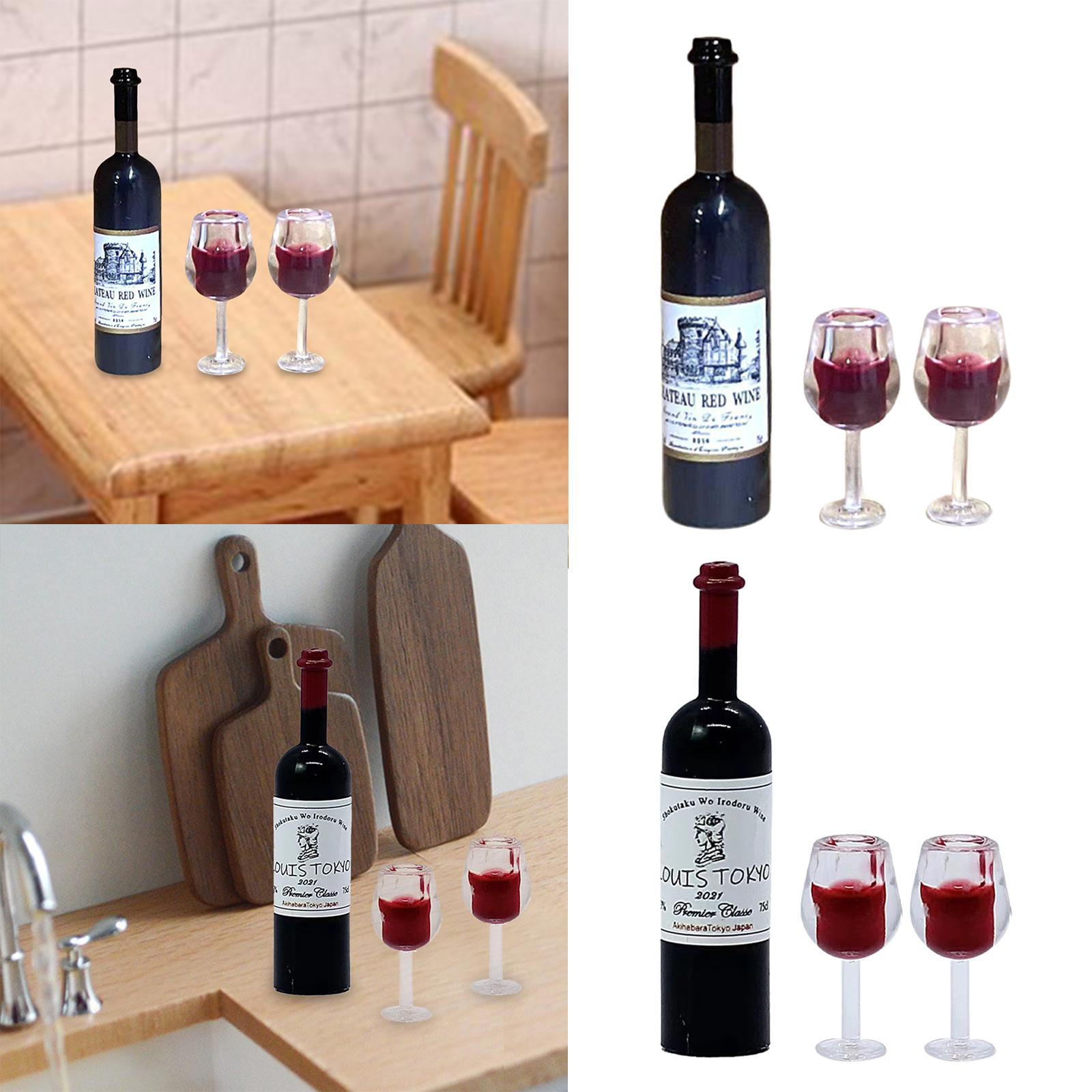 1/12 Scale Dollhouse Wine Bott - Resin Art Bottle recension och pris