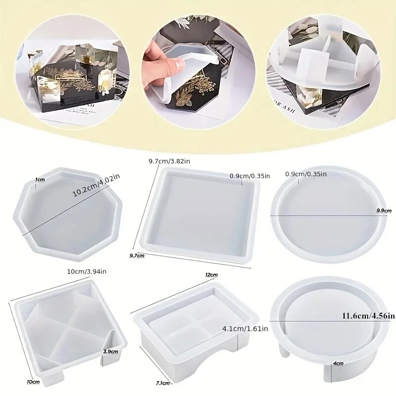 Coaster Resin Molds Set Includ - Resin Art Jewellery recension och pris