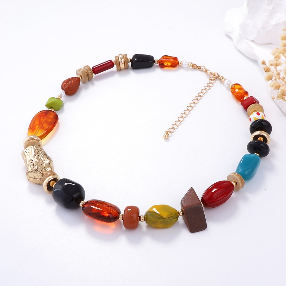 Summer Ocean Style Boho Multic - Resin Art Necklace recension och pris