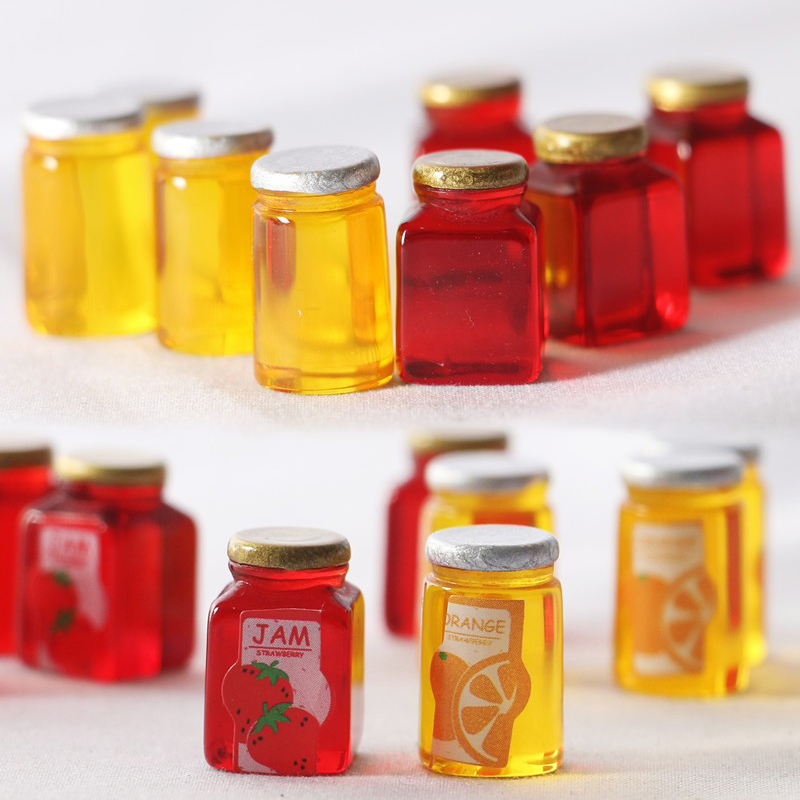 10pcs Simulation Strawberry Ja - Resin Art Bottle recension och pris