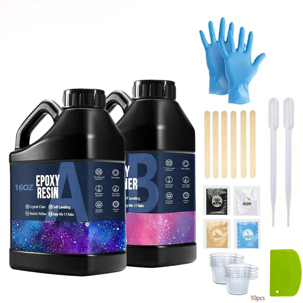 1000ml Crystal Clear Epoxy Res - Resin Art Epoxy recension och pris