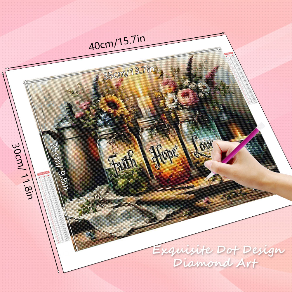 HUACAN 5d Diy Diamond Painting - Resin Art Bottle recension och pris