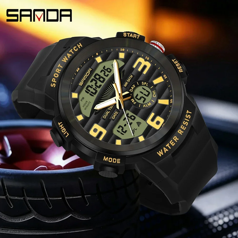 SANDA Multifunction Men Watch  - Resin Art Underwater recension och pris