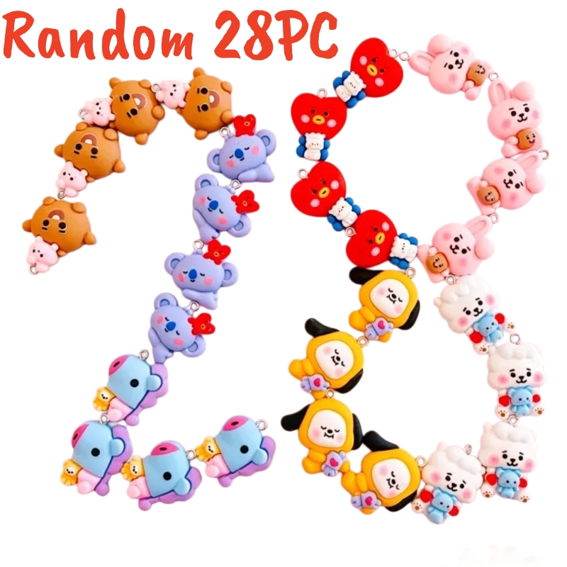 100PCS BT21 Resin Charms DIY C - Resin Art Jewellery recension och pris