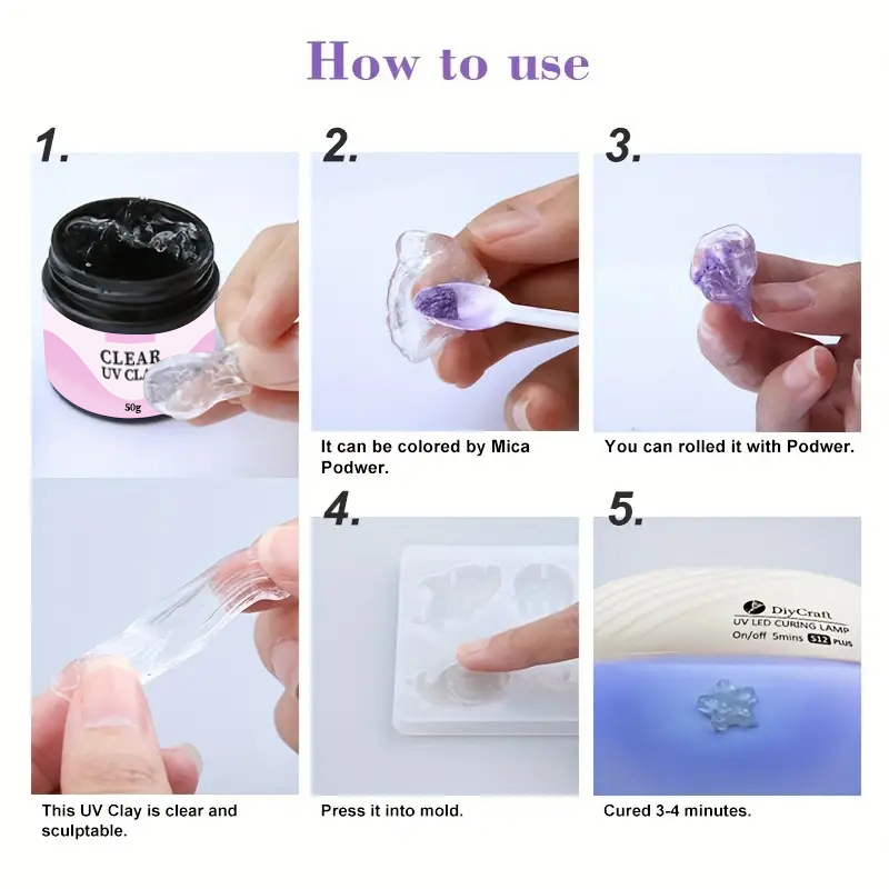 UV Clay Clear Polymer Resin fo - Resin Art Jewellery recension och pris