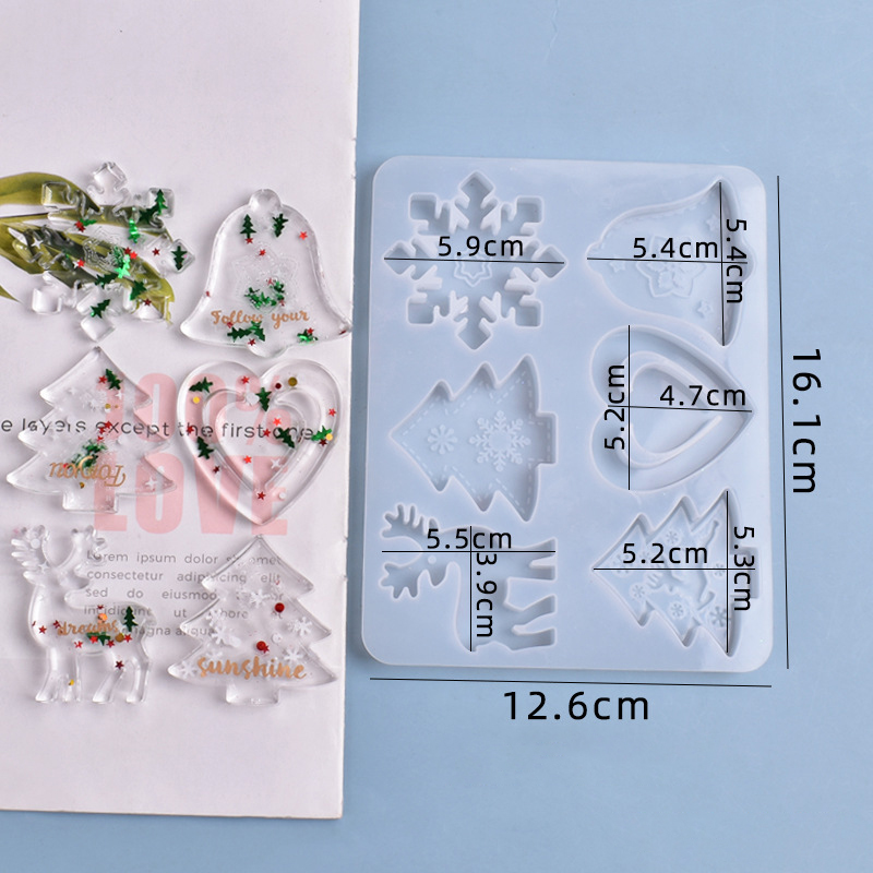 Christmas Mold DIY Resin Cryst - Resin Art Jewellery recension och pris